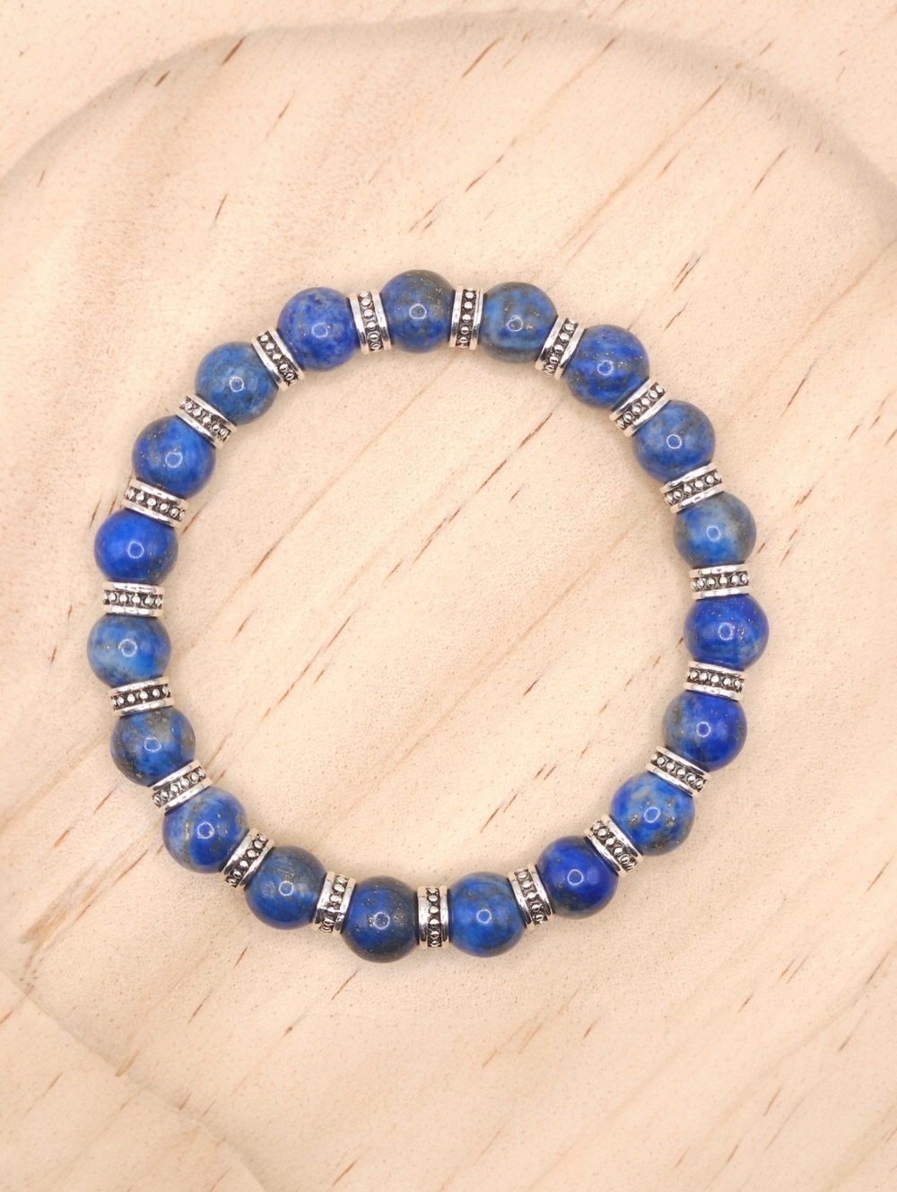 Lapis Lazuli Natural Gemstone Stretch Bracelet